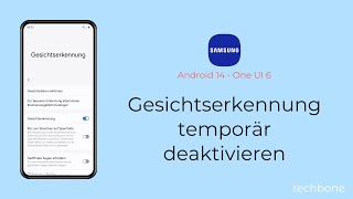 Entsperren per Gesichtserkennung temporär deaktivieren  Samsung Android 14  One UI 6 [upl. by Ayatnahs350]