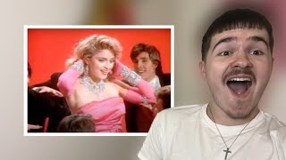 TEENAGER REACTS TO  Madonna  Material Girl Official Music Videos  REACTION [upl. by Neerihs]