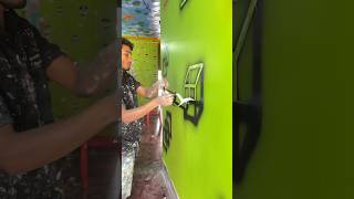 Maskin tayip wall desigin painting🏡🏡wallpanting 3dwallpainting wallart [upl. by Carolina43]