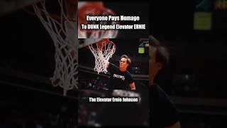 Everyone Pays Homage to DUNK Legend Elevator ERNIE Johnson [upl. by Heidy]