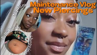 Maintenance Vlog  Shopping  New Piercings [upl. by Marentic]