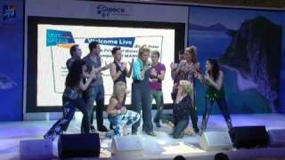 Official MAMMA MIA cast members perform at Westfield London  Official video [upl. by Timus]