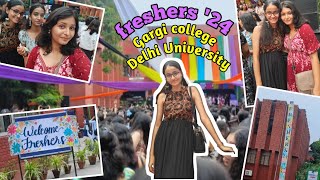 Freshers day24 vlog  Gargi college  Delhi University  2024 gargicollege DU freshersday [upl. by Lenno]