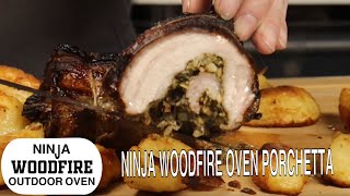 Ninja Woodfie Oven Porchetta DutchyOutdoorCookingBBQ [upl. by Anirok266]