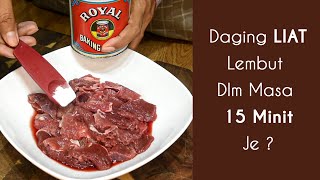 Daging LIAT Lembut Dalam 15 Minit Je  Bahan Rahsia Yang Restoran Gunakan  Daging Blackpepper [upl. by Michaella665]