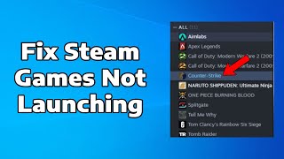 How To Fix Steam Games Not LaunchingNot Opening on Windows [upl. by Darcie]