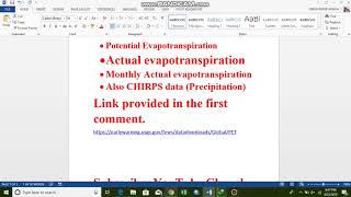 How to Download Evapotranspiration data [upl. by Ynnaf]