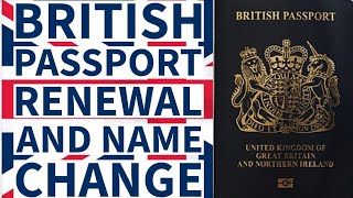 British passport renewal amp name change britishpassportapplication britishpassport renewal [upl. by Ardaed]