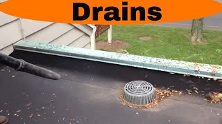 Flat Roof Drain  How it works and best practice [upl. by Leay657]