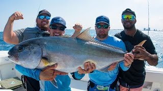 Amberjack Fishing Challenge  World Record Powerlifters vs NFL Linebacker  4K [upl. by Festus656]