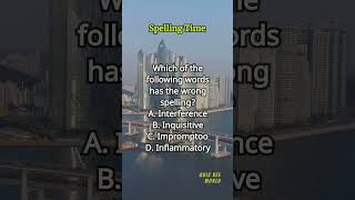 Spelling Time 488 spelling englishlearning englishvocabulary questions quiz [upl. by Yee56]