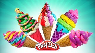 How to Make Play Doh Ice Cream DIY Playdoh Ice Cream Set [upl. by Centonze799]