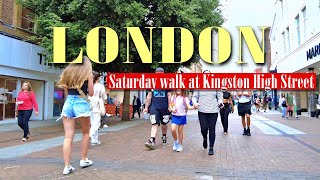 4K  Kingston High Street walking tour  London England 2024 [upl. by Augie]