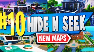 TOP 10 Best HIDE AND SEEK Maps In Fortnite Creative NEW CODES [upl. by Nylrem]