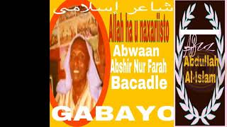 Gabaygii Shirki ama Reer Gaalkacyo Abshir Bacadle AUN [upl. by Azaleah3]