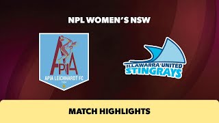 NPL Womens NSW SemiFinal Highlights – APIA Leichhardt FC v Illawarra Stingrays [upl. by Phaih184]