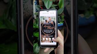 Convite digital interativo de casamento com botões clicáveis Lindo e super acessível ♥️ [upl. by Milla]