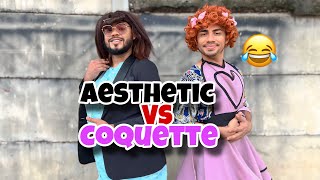 Aesthetic 😎 VS Coquette 🎀😂 ¿Mira quién ganó [upl. by Jestude]