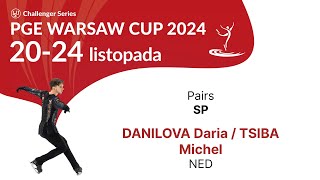 3 Daria DANILOVA Michel TSIBA NED P SP PGE Warsaw Cup 2024 [upl. by Acilef503]