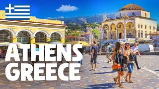 Athens Greece — Walking Tour 4K 🇬🇷 [upl. by Eleik]