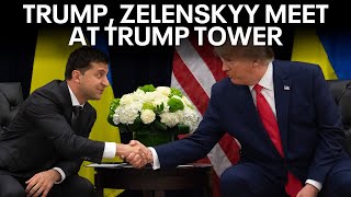 Donald Trump meets with Ukraine president Volodymyr Zelenskyy  FOX 29 News Philadelphia [upl. by Vidovic]