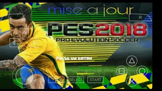 nouveau mise à jour pes 2018 iso pour ppsspp android [upl. by Llehcar393]