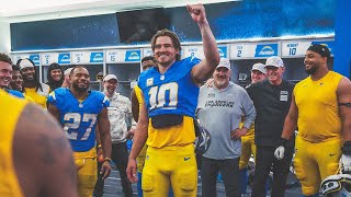 Jim Harbaugh Locker Room Victory Speech vs Titans  LA Chargers [upl. by Niwrehs]