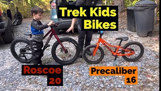 KIDS Bikes✅ TREK Roscoe 20 vs Precaliber 16 Awesome BIKES 😃 bike trek kids fun newbikeday [upl. by Aeslek]