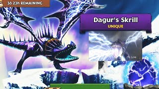 DAGURS SKRILL Titan Mode Max Level 175  Unique Skrill  Dragons Rise of Berk [upl. by Tegdig]