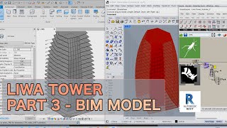 Liwa Tower  Part 3 BIM model  Creating Revit Levels Floors and Panels with RhinoInside [upl. by Lupiv526]