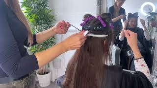 New Tape Weft Application at Viola Hair Extensions [upl. by Anerak]