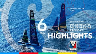 Louis Vuitton Cup Final Day 6 Highlights [upl. by Hildegard]