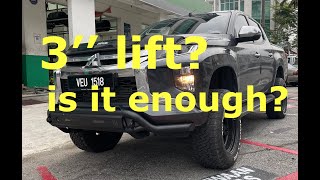 Ep8 Add 3 lift Mitsubishi Triton VGT 24  Strada  L200  Sportero [upl. by Rednasxela997]