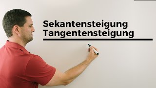 Sekantensteigung Tangentensteigung Ableitung Ableiten Übersicht  Mathe by Daniel Jung [upl. by Lanfri515]