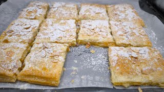 Sono spariti in 1 minuto Pasticcini di pasta sfoglia con mele caramellate Semplice e delizioso [upl. by Tnarg]