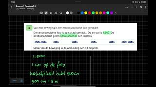 3 Havo Module 1 Beweging Opgave 3 [upl. by Gianni314]