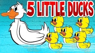 Five Little Ducks  Spring Songs for Children with Lyrics  Kids Songs by The Learning Station [upl. by North]