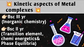 Bsc 3rd year  Bsc 2nd year NEP Topic Kinetic aspects of Metal complexes [upl. by Aicenaj172]