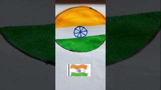 Indian flag drawing art flagdesign happy independence day shortsvideo [upl. by Uah301]