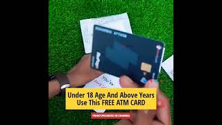 Use Atm Card Under 18 age years and above  Free atm card Unboxing and review  omnicard atm upi [upl. by Nwahsid]