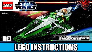 LEGO 9498 Instructions  The Clone Wars  Saesee Tiins Jedi Starfighter  Star Wars Book 2 [upl. by Eirrek]