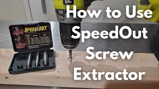 How to Use SpeedOut Screw Extractor  Success AND Fail [upl. by Aniuqal]