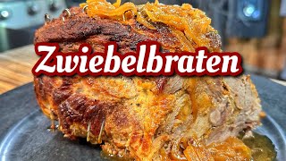 Zwiebelbraten aus dem Dutch Oven mit Sauce  Westmünsterland BBQ [upl. by Arais784]