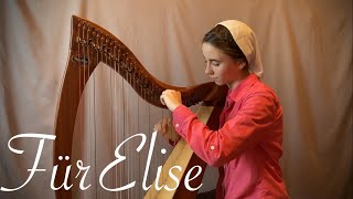 Für Elise peaceful harp music [upl. by Caiaphas]