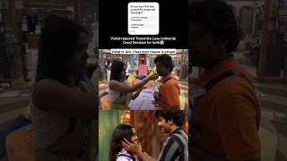 Vishal Tharshika breakup 💔 biggbosstamil [upl. by Oretos372]