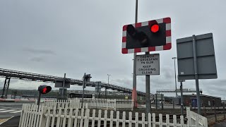 Fishguard Harbour Level Crossing Pembrokeshire 02072024 [upl. by Butta877]