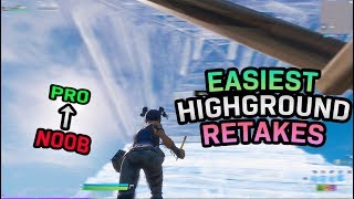 The MOST EASYUSEFUL Highground Retakes that you NEED to Know Highground Retake Tutorial Fortnite [upl. by Einnoj862]