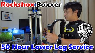 4K Rockshox Boxxer 50 Hour Lower Leg Service  Cebu Bike Boot Camp [upl. by Erland]