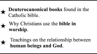 Deuterocanonical books found in the Catholic bible [upl. by Quitt]