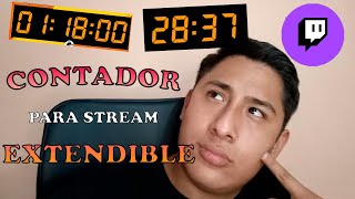 CÓMO HACER UN EXTENSIBLE EN TWITCH ⏰ CONTADOR para TWITCH ⏰  ELABREGO [upl. by Anidualc]